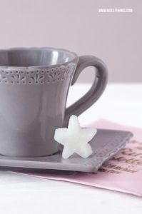 DIY Würfelzucker Zuckerwürfel selber machen Zucker Sterne