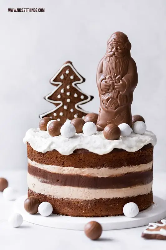 Nougat Torte Rezept Haselnuss Kuchen Milka Schokolade Weihnachten