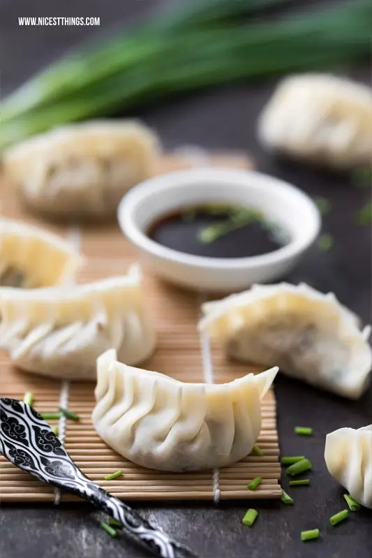 Gyoza, Jiaozi, Dim Sum, Dumplings falten Rezept Hackfleisch Füllung
