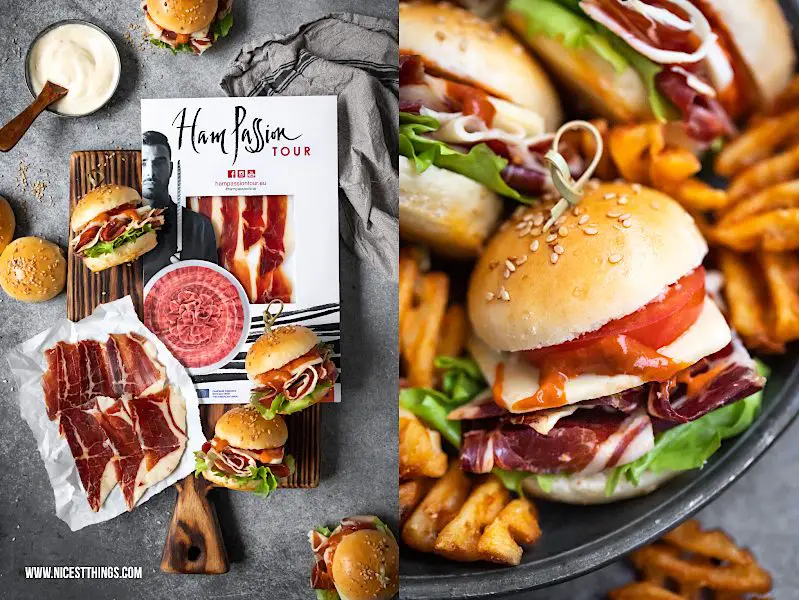 Ham Passion Tour Europe: Iberian Ham Iberico Schinken Rezept Mini Burger Tapas Burger