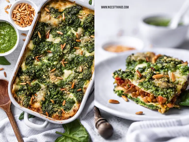 Vegane Lasagne Rezept Mit Linsen Bolognese Und Spinat - Nicest Things