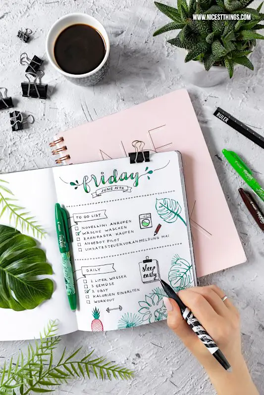 Bullet Journal Ideen Planer Individuell Gestalten Nicest - 