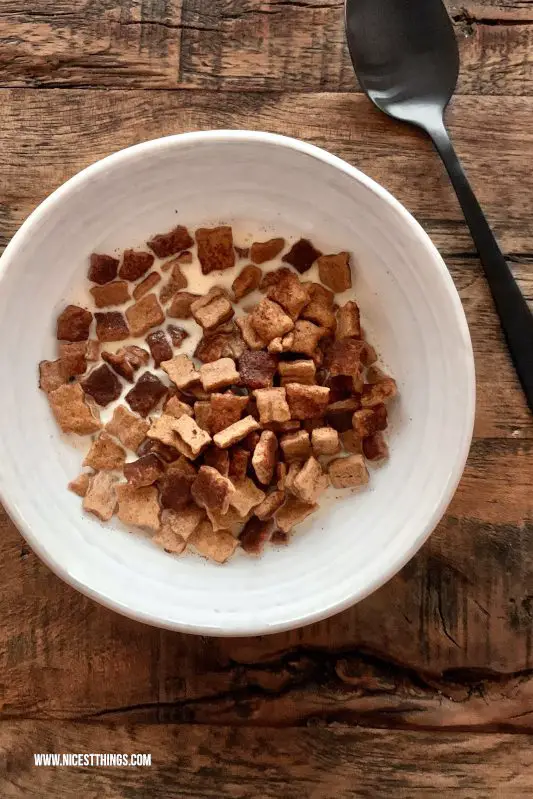Zimt Cornflakes vegan Cini Minis selber machen Zimt Cerealien Rezept #zimt #cornflakes #cerealien #ciniminis #vegan #rezept #frühstück