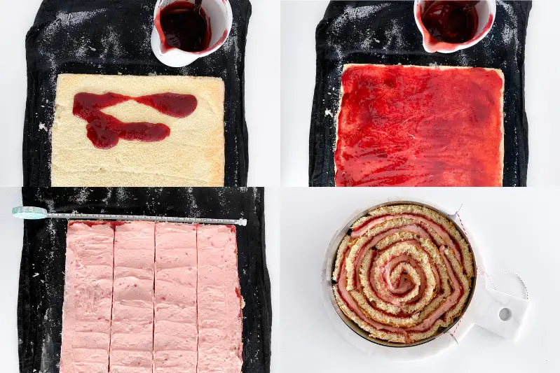 Wickeltorte Rezept Erdbeeren Anleitung #wickeltorte #erdbeeren #torte #biskuitrolle