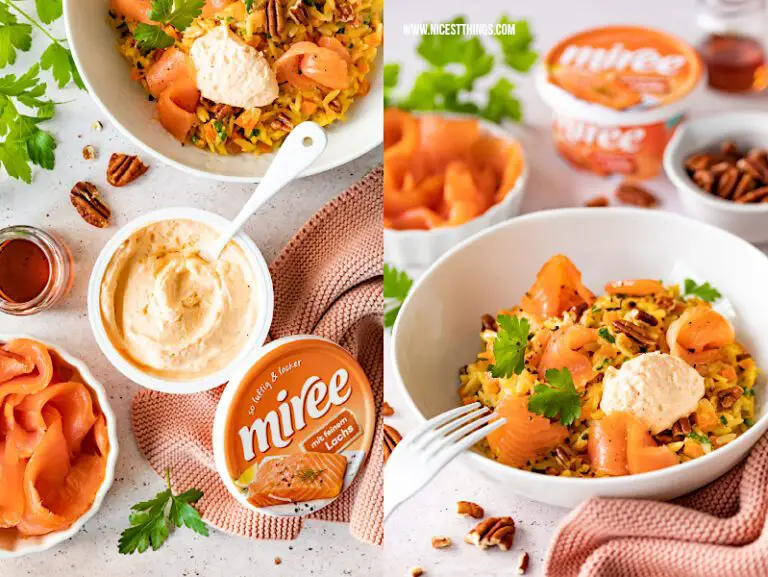 Risoni Rezept: Möhren-Lachs-"Risotto" mit Pekannüssen - Nicest Things Risoni Rezept: Möhren-Lachs-"Risotto" mit Pekannüssen - Nicest Things