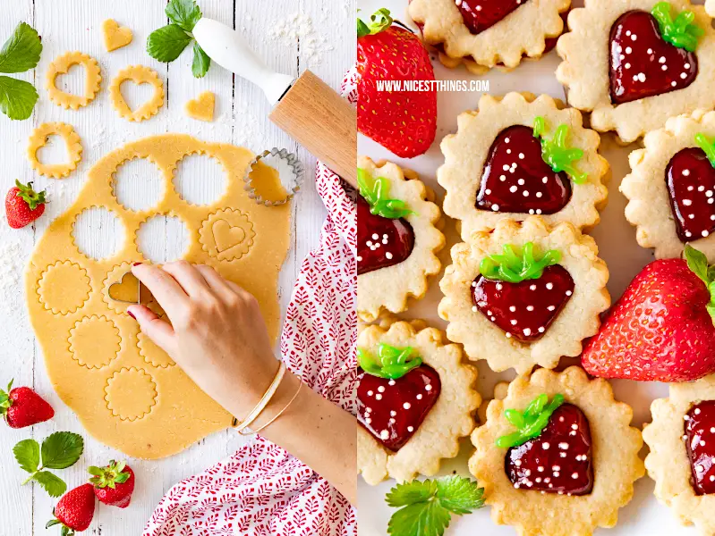 Erdbeer Kekse Erdbeer Plaetzchen Sommer Ausstecher mit Erdbeermarmelade Maintal Fruchtaufstrich Erdbeere mit Johannisbeere #erdbeerkekse #erdbeeren #kekse #ausstecher #plaetzchen #erdbeerplaetzchen #maintal #backenmitmaintal #erdbeerkonfituere #fruchtaufstrich