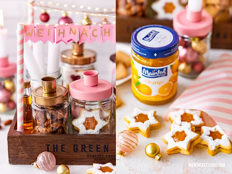 Orangen-Plätzchen: Linzer Sterne mit Maintal Orange Marmelade