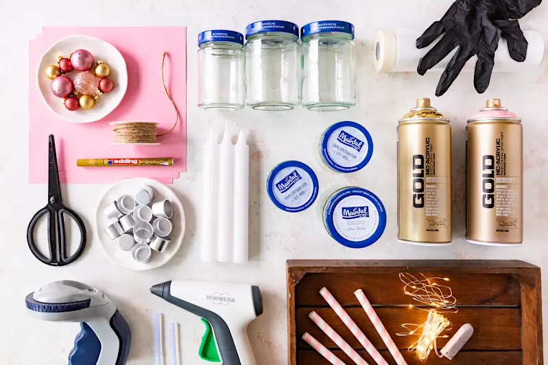 Materialien für Weihnachtsmarkt to go