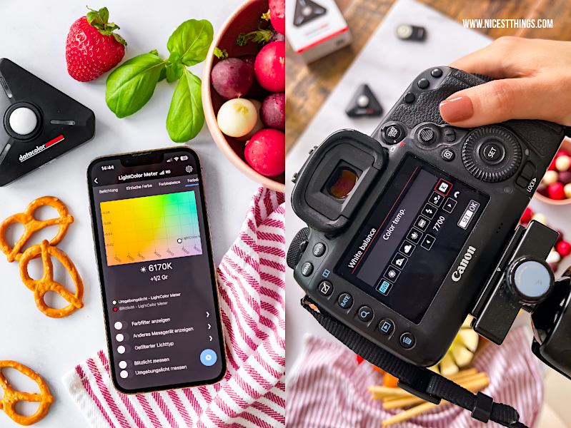 Temperaturkontrolle Stop Motion Video Foodboard: Lichtkontrolle mit dem Datacolor LightColor Meter; Fototipps gegen Flackern für die perfekte Kontrolle von Belichtung und Farbtemperatur #stopmotion #foodfotografie #fototipps #datacolor #lightcolormeter