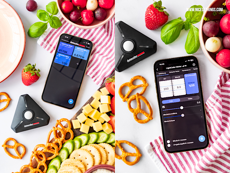 Belichtungskontrolle, ISO und Blende Stop Motion Video Foodboard: Lichtkontrolle mit dem Datacolor LightColor Meter; Fototipps gegen Flackern für die perfekte Kontrolle von Belichtung und Farbtemperatur #stopmotion #foodfotografie #fototipps #datacolor #lightcolormeter