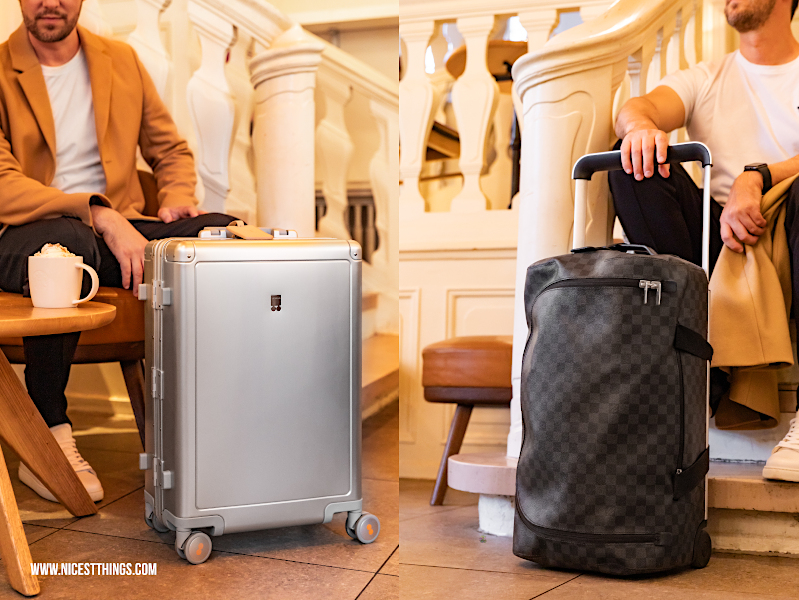 Handgepäck-Koffer Vergleich Level8 Gibraltar Aluminium-Rollkoffer vs. Louis Vuitton Horizon Soft Damier Graphite