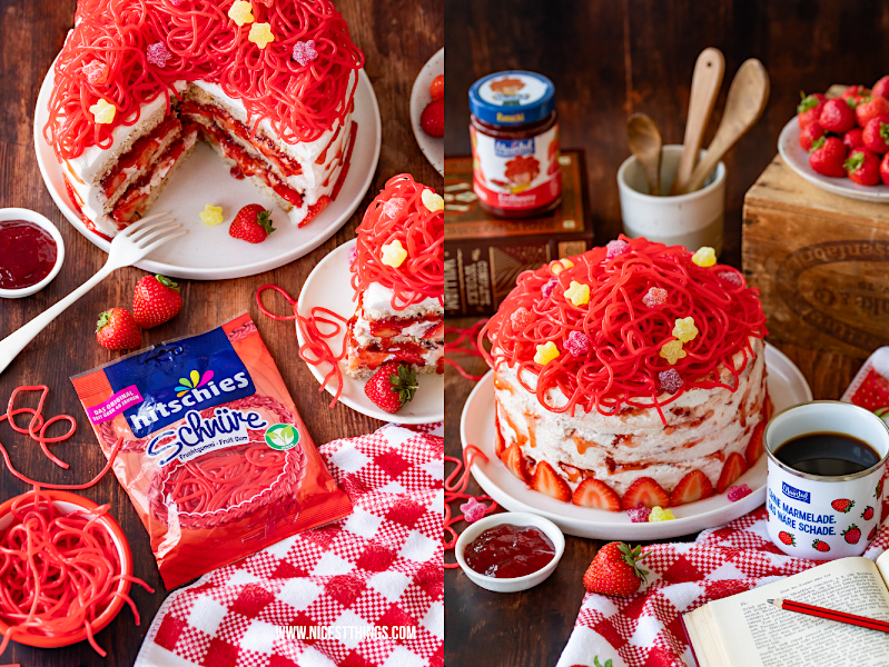 Hitschies Schnüre rot Torte